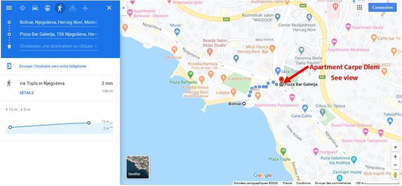 Appartement Carpe Diem Vue Mer Herceg Novi Exteriér fotografie